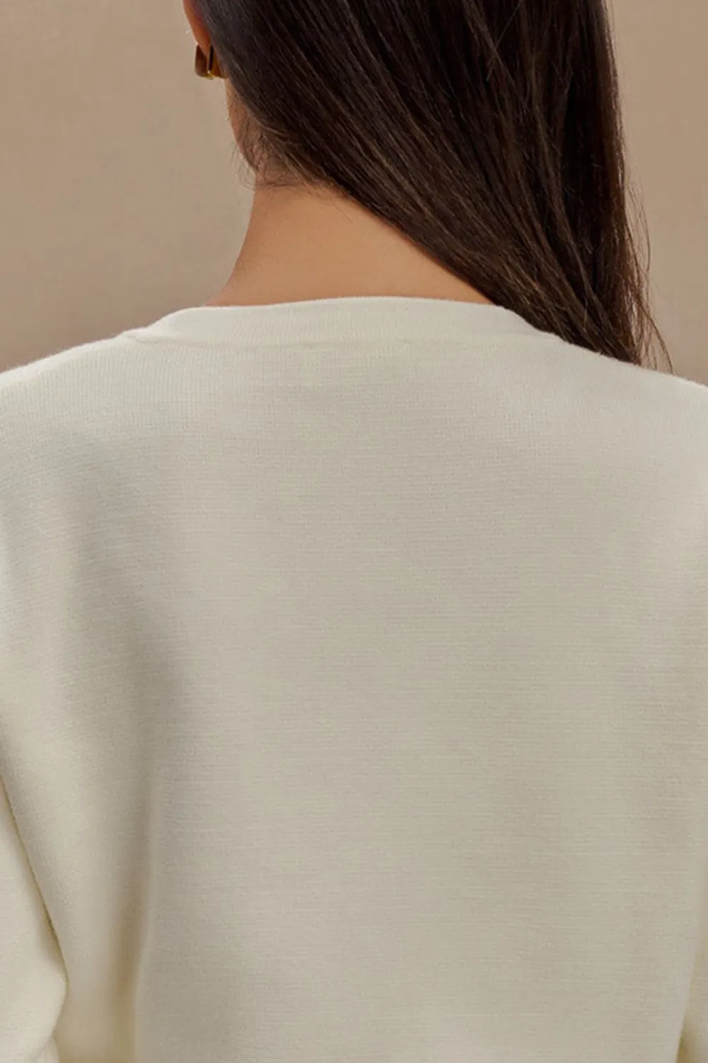 Casual Style Knit Long Sleeve Cardigan