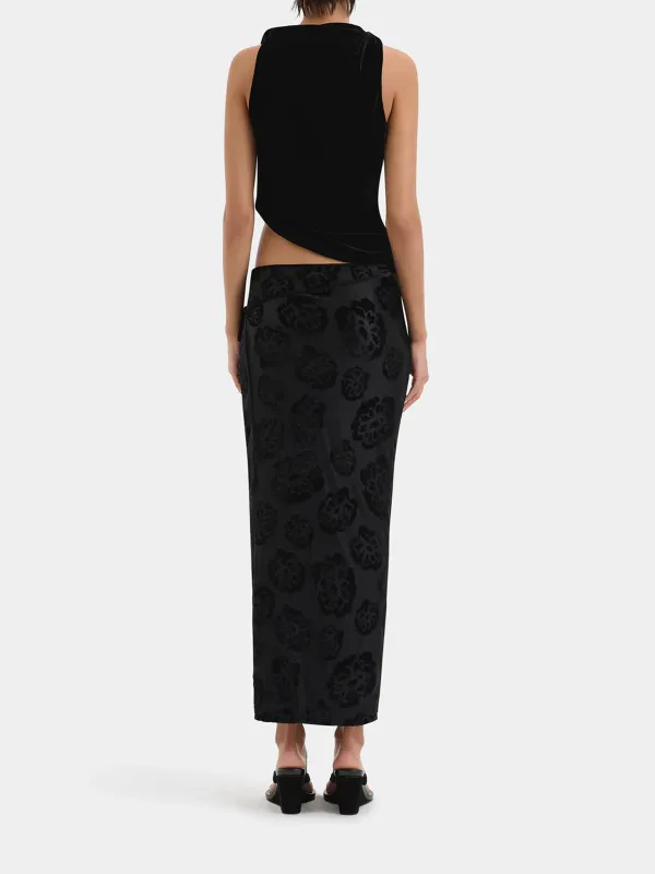 Casual Style Wrap Skirt Midnight