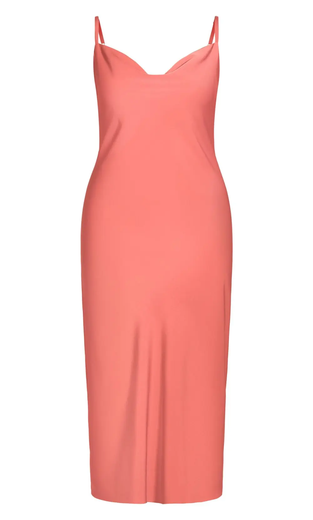 Evans Blush Pink Cowl Neck Midaxi Slip Dress