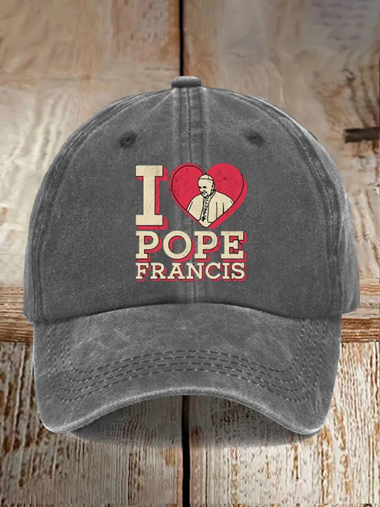 Men And Women's I Love PF Washed Baseball Cap