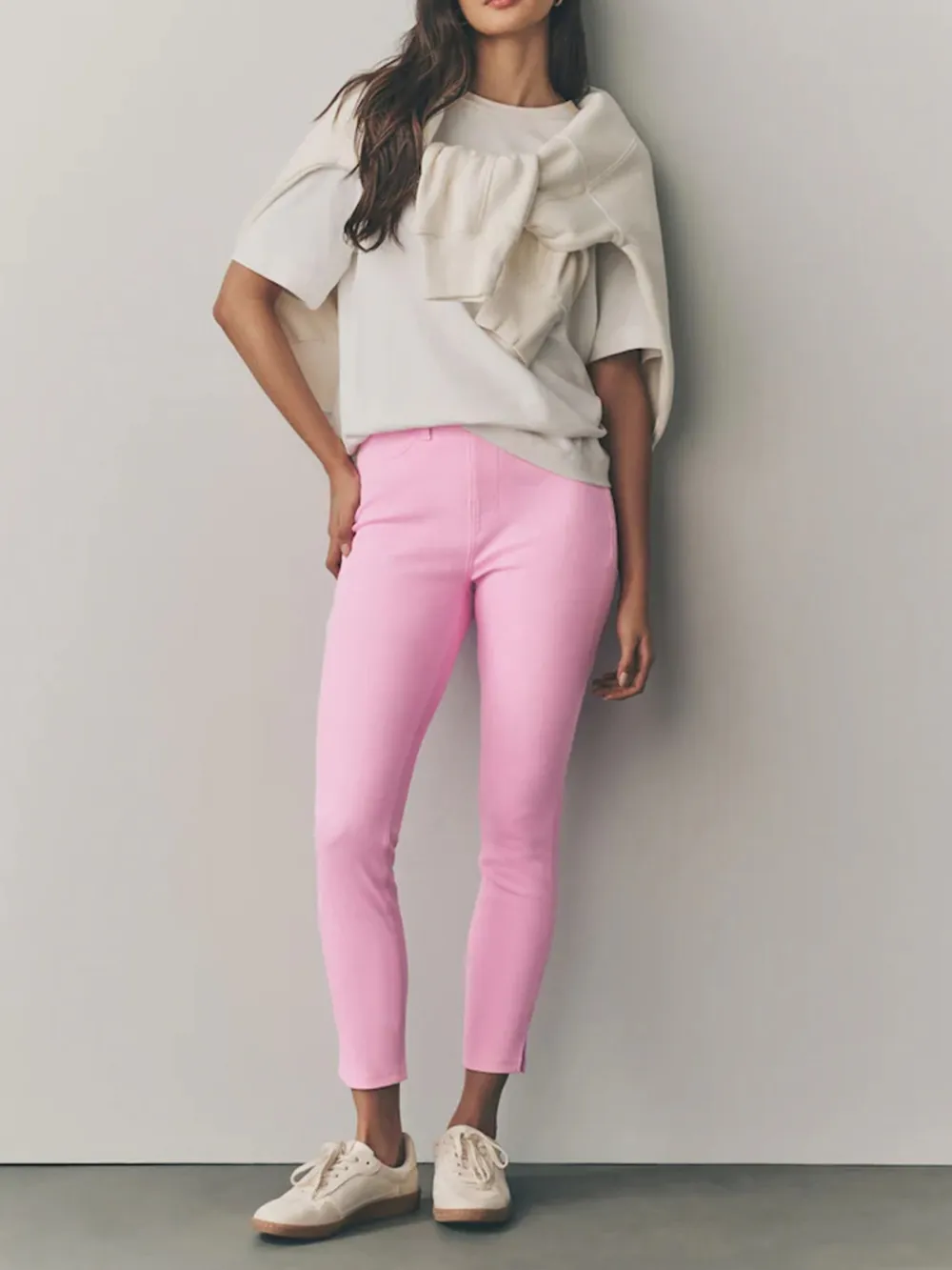 Short Denim Jacket With Skinny Pants