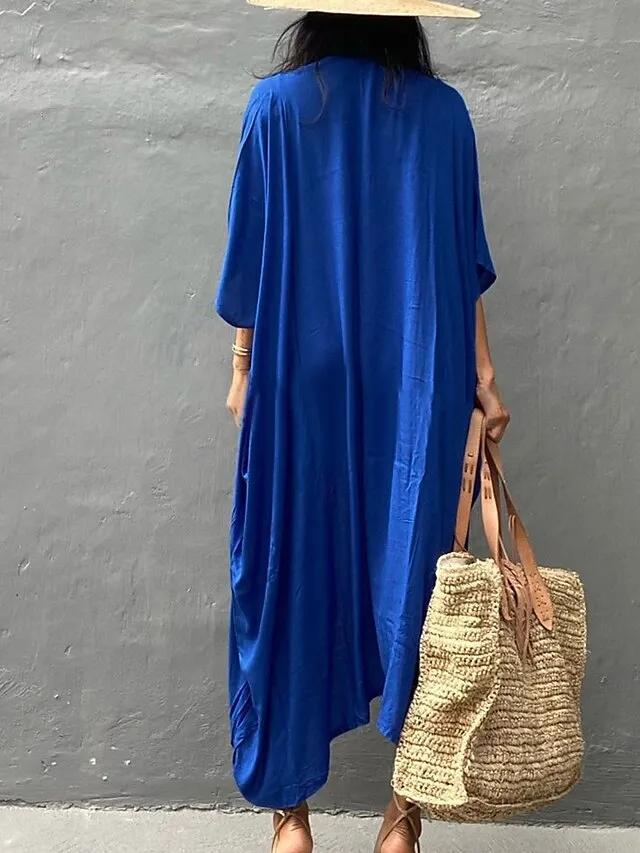 Women's Swimwear Cover Up Beach Top Normal Swimsuit Lace up Pleated UV Protection Pure Color Black White Red Royal Blue Beige V Wire Bathing Suits New Vacation Holiday