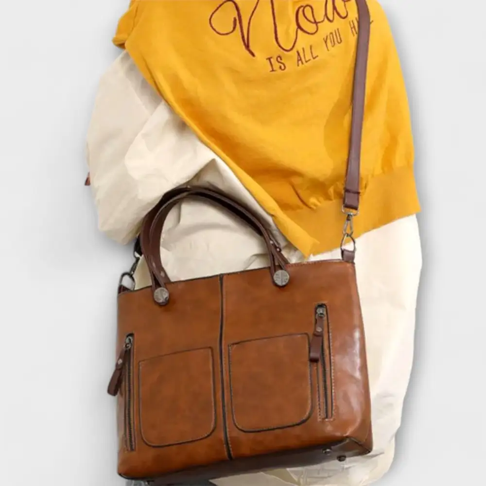 Textured Suede Handbag