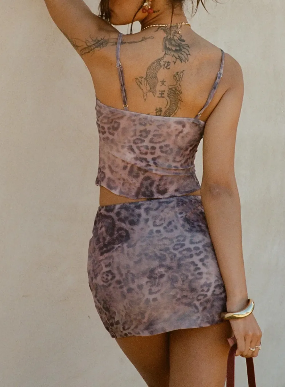 Leopard Print Mini Skirt