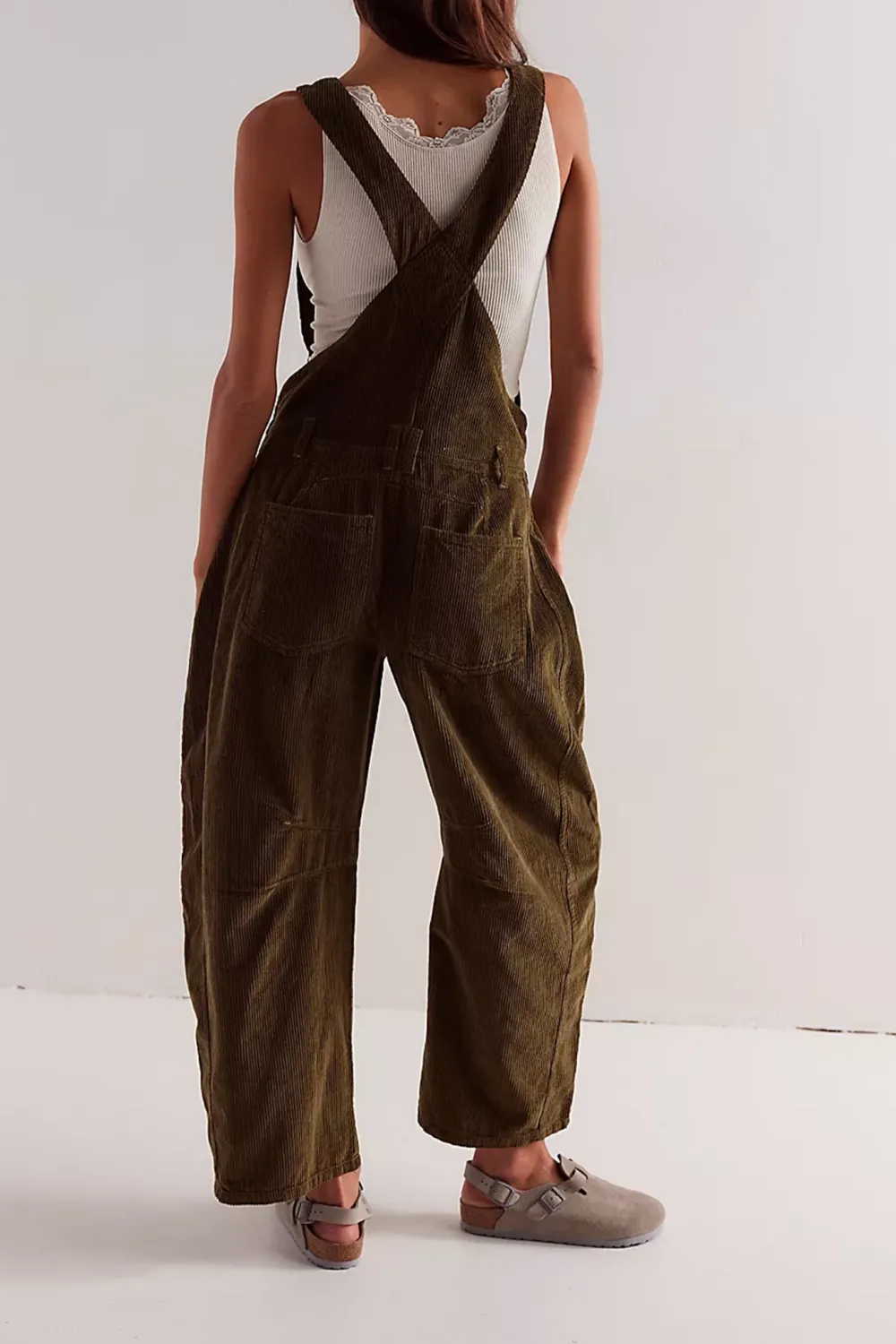 Corduroy Overalls Style Pants