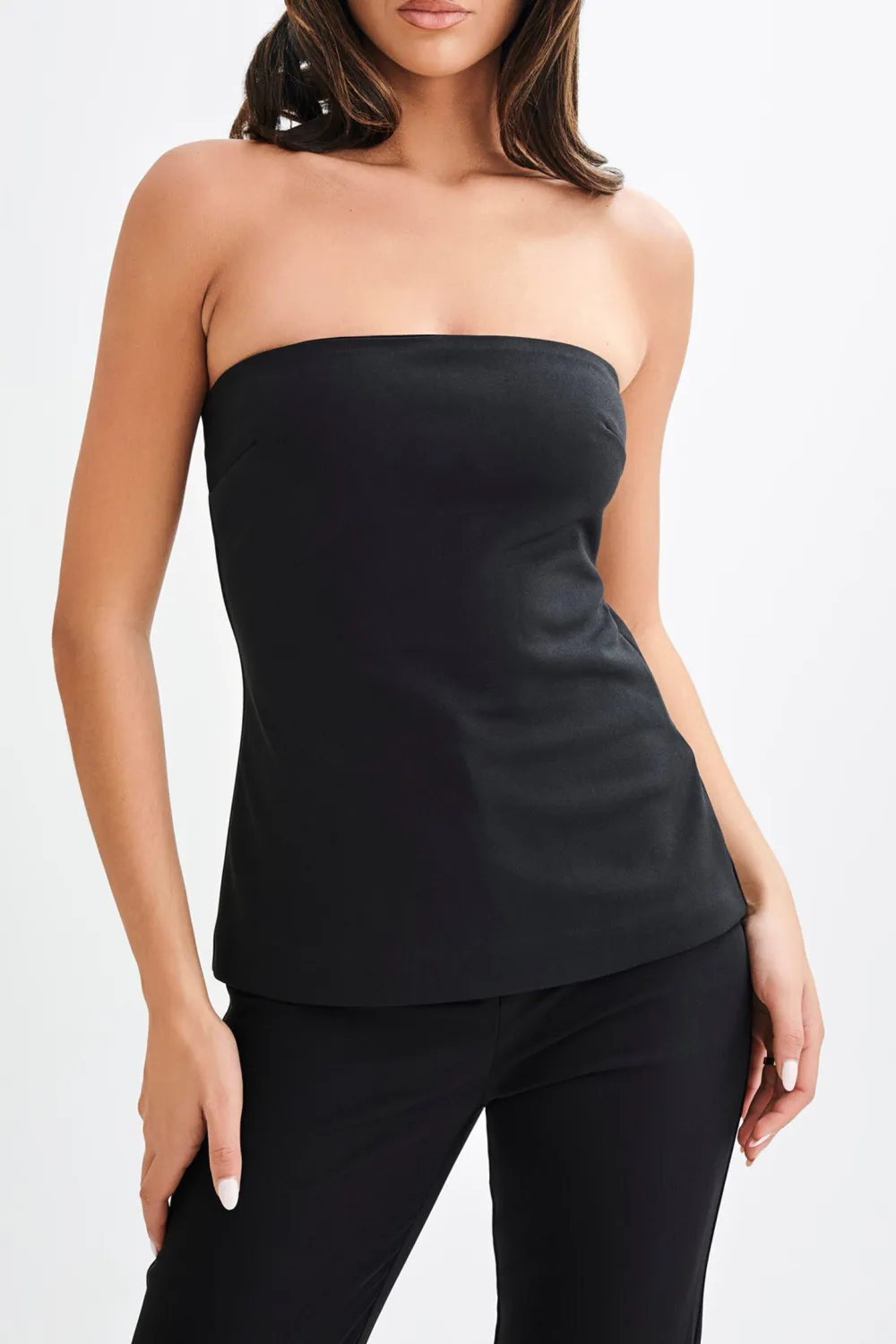 Strapless Cut Out Top