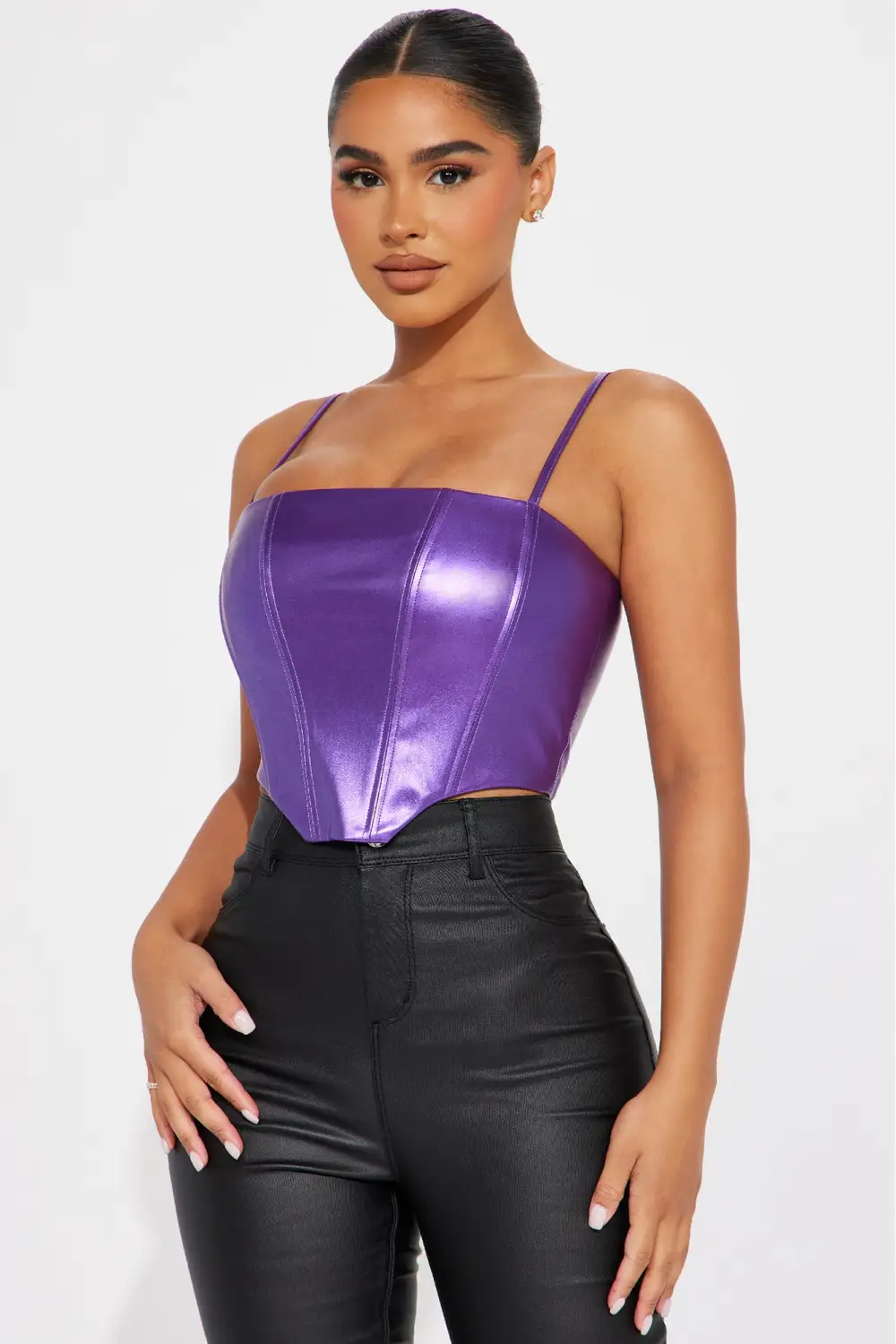Cosmic Energy Corset Top - Purple