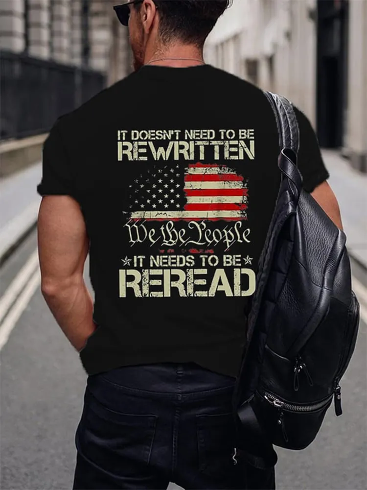 Men'S Shirt It Doesn'N Need To Be Rewritten T-Shirt