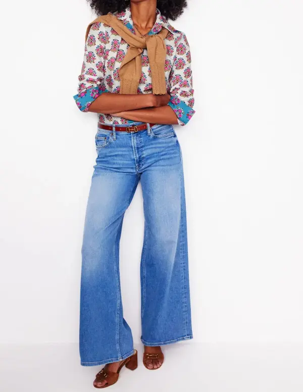 Retro Prints Cotton Shirt