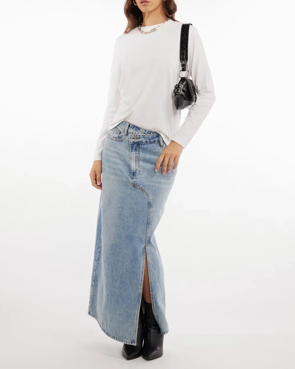 Long Sleeve Stripe Boyfriend Tee