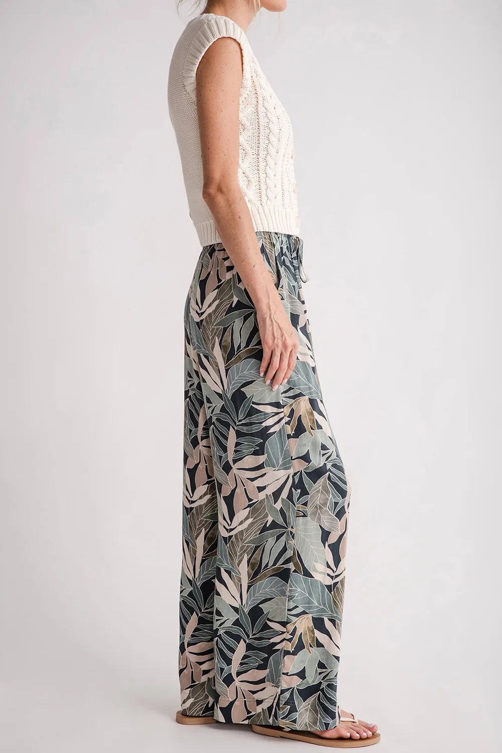 Casual Style Pants - grape leaf