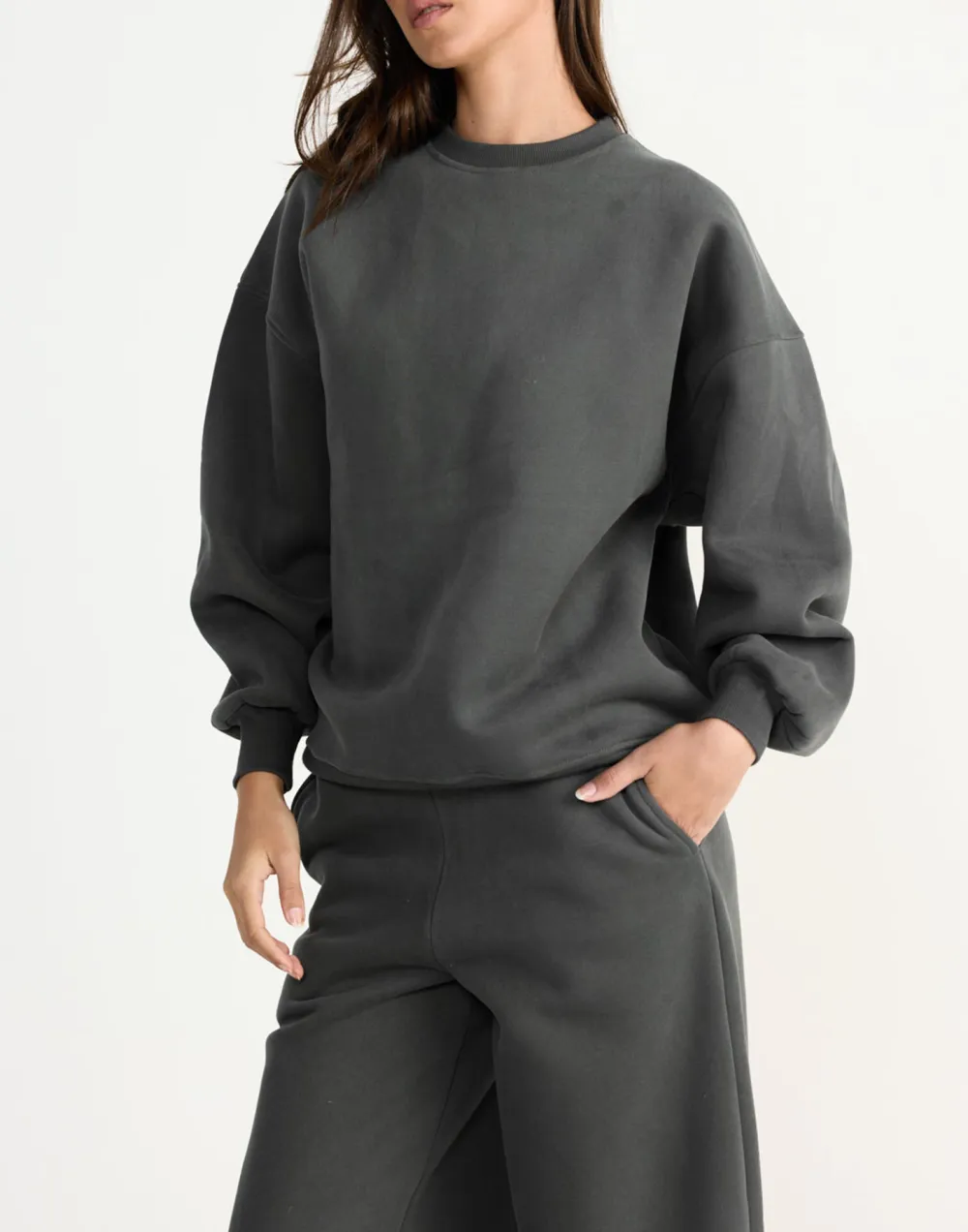Fashionable Drop Shoulder Loose Sweater