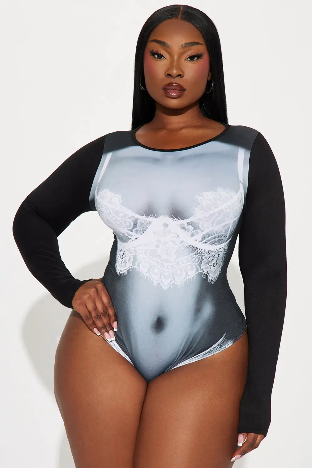 You'll Love It Here Bodysuit - Black/combo