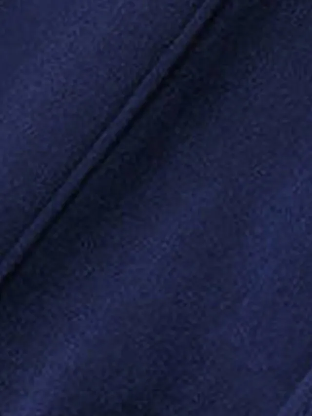 Women's Overcoat Long Pea Coat Single Breasted Lapel Winter Coat Christmas Party Windproof Warm Trench Coat with Pockets Comtemporary Stylish Lady Jacket Long Sleeve Black Wine Royal Blue