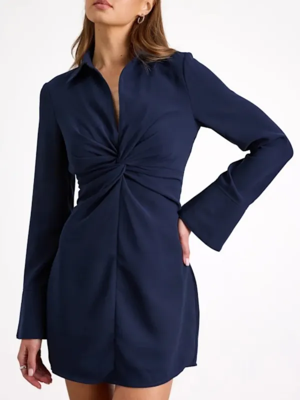 Twist Detail Mini Dress