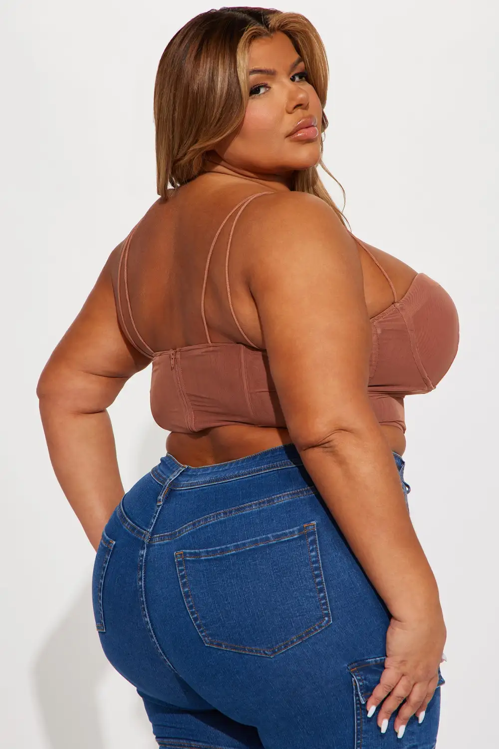 Sara Corset Top - Mocha