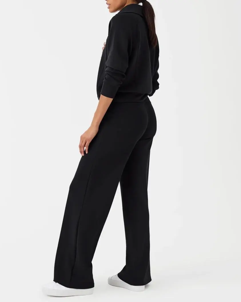 Wide Leg Pant - Very Black
