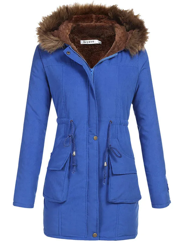 Women's hooded warm winter jacket