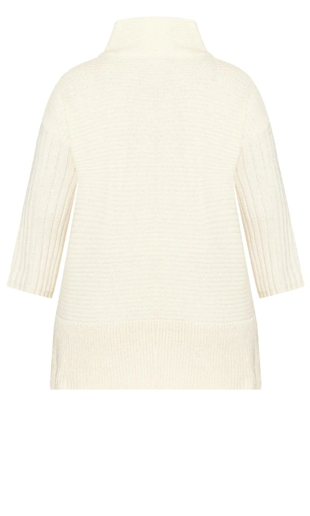 Evans Cream Roll Neck Knitted Jumper