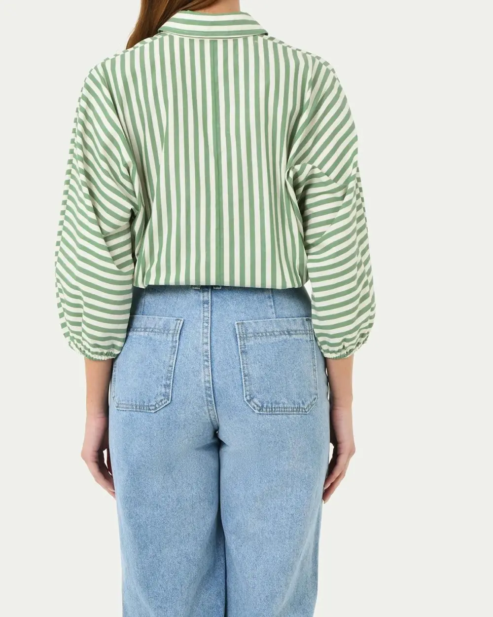 Classic Striped Pattern Design Loose Shirt