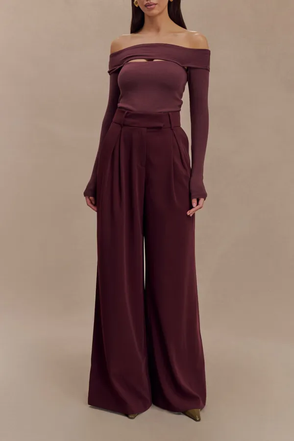 Pleated Wide Leg Loose Pants