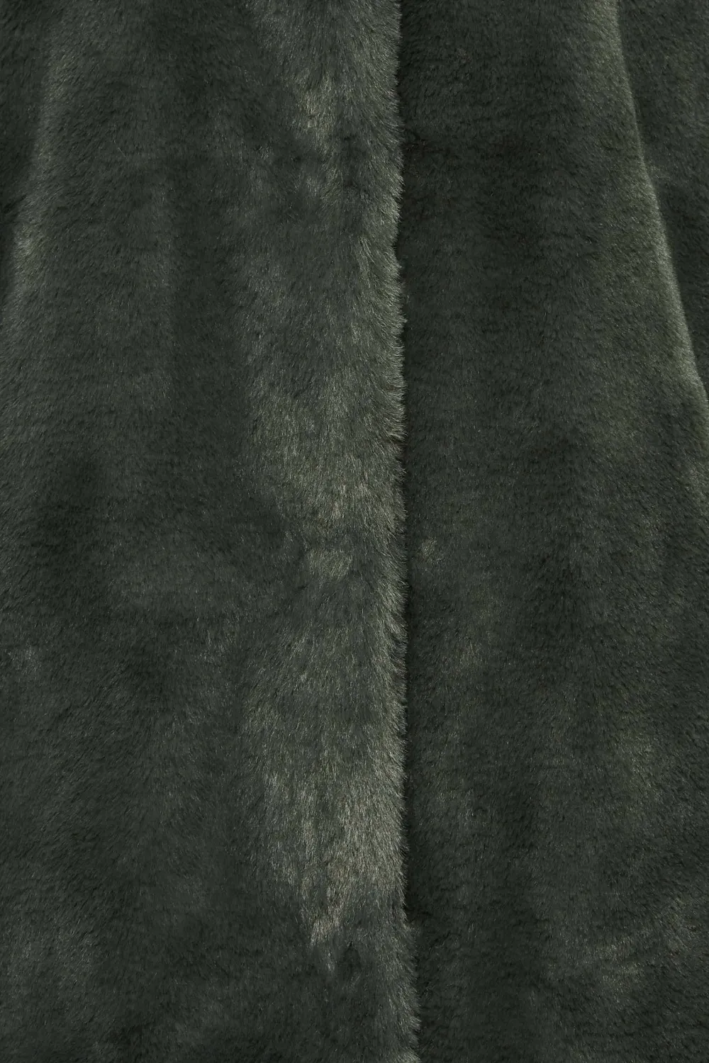 LTS Tall Dark Green Faux Fur Gilet