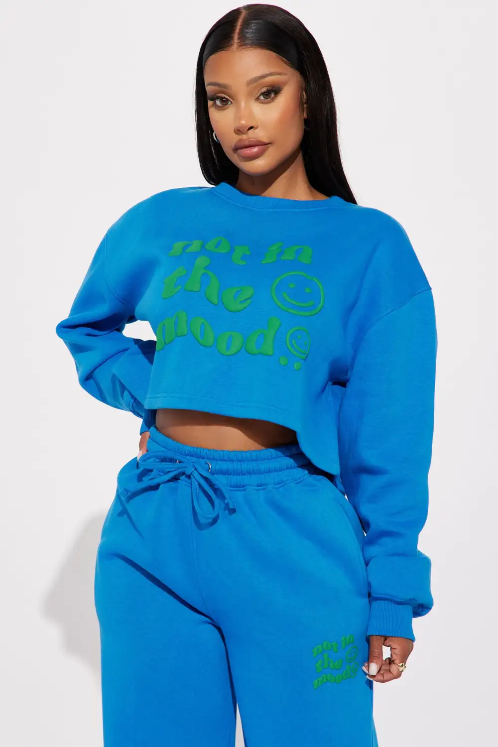 Not In The Mood Sweatshirt - Blue