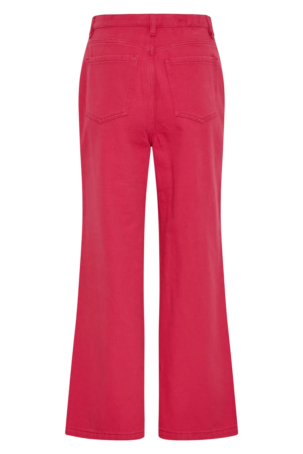 LTS Tall Cream Cotton Twill Wide Leg Cropped Trousers