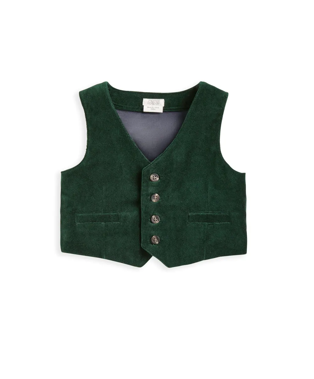 Velour Suit Set (3 Piece) - Emerald Green