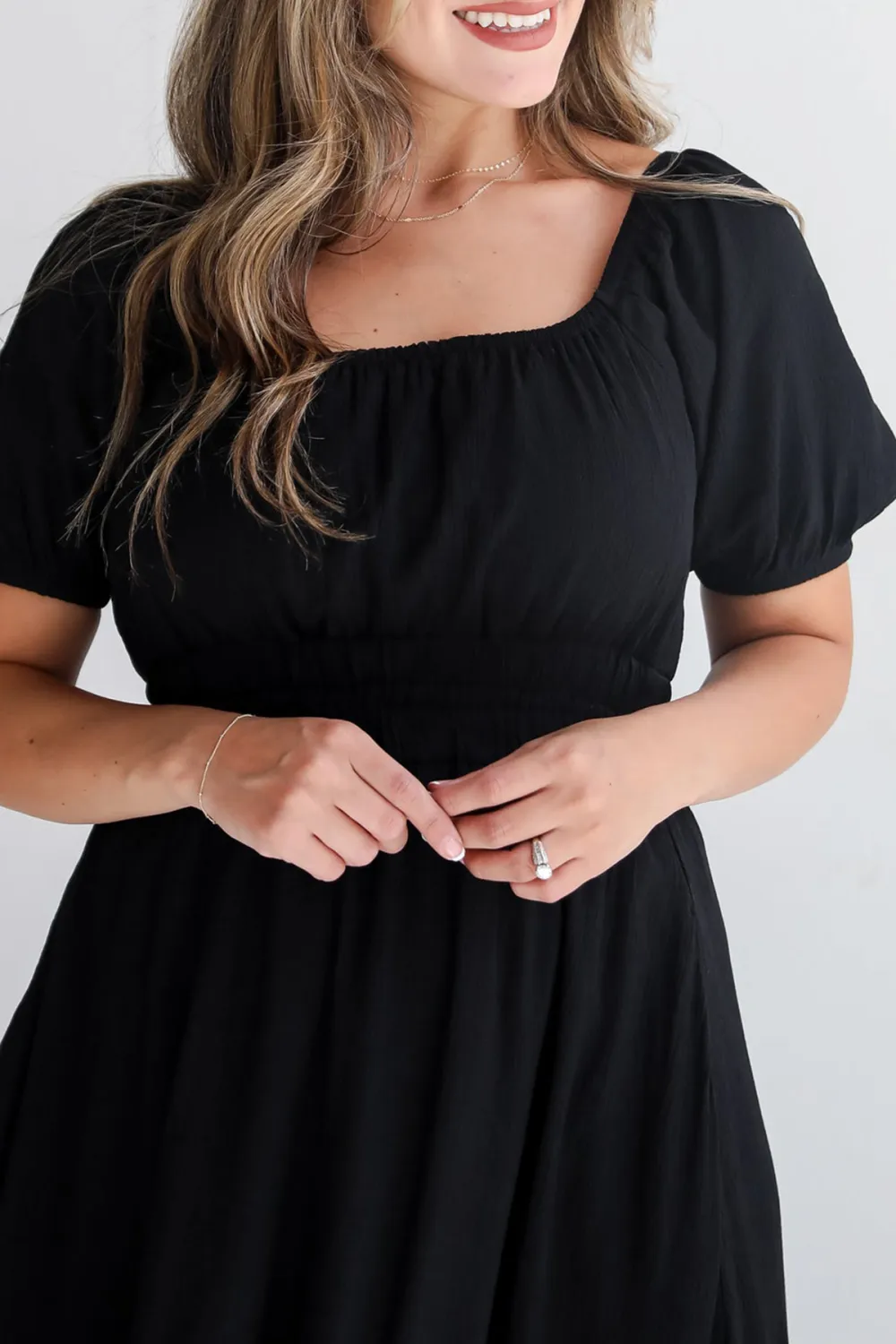 Instinctually Flirty Black Maxi Dress