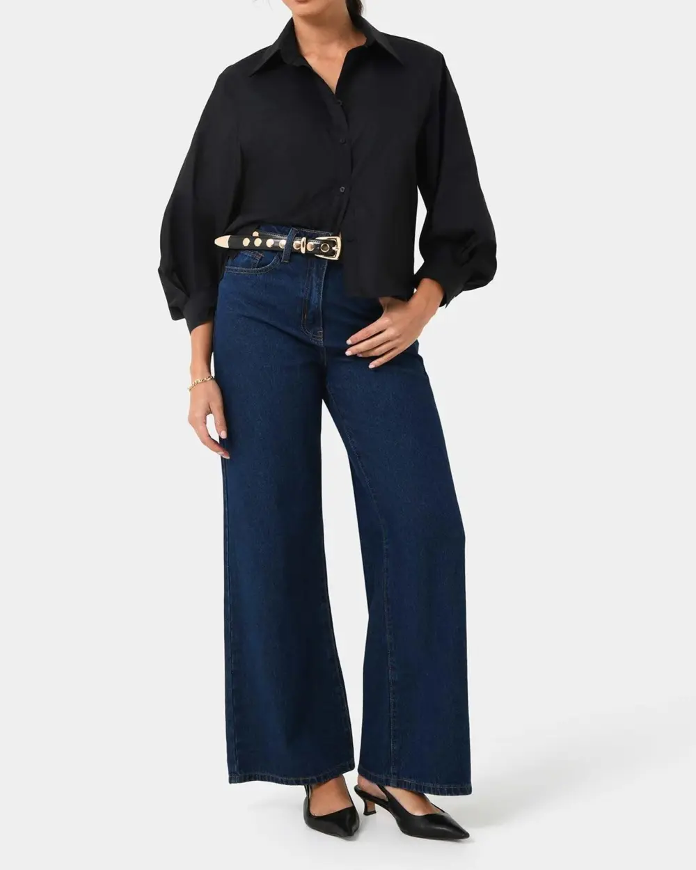 Cotton Puff Sleeve Shirt