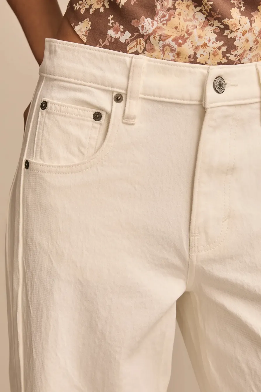 White Lies Wash Barrel leg