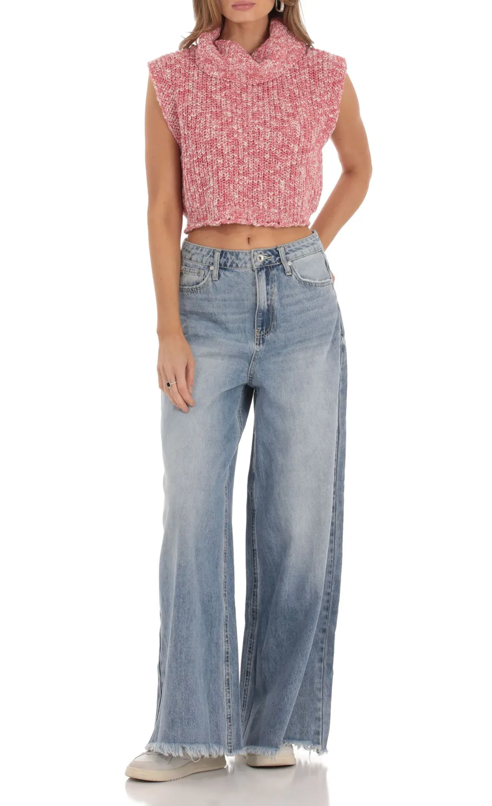 Wide Leg Jeans in Light Denim