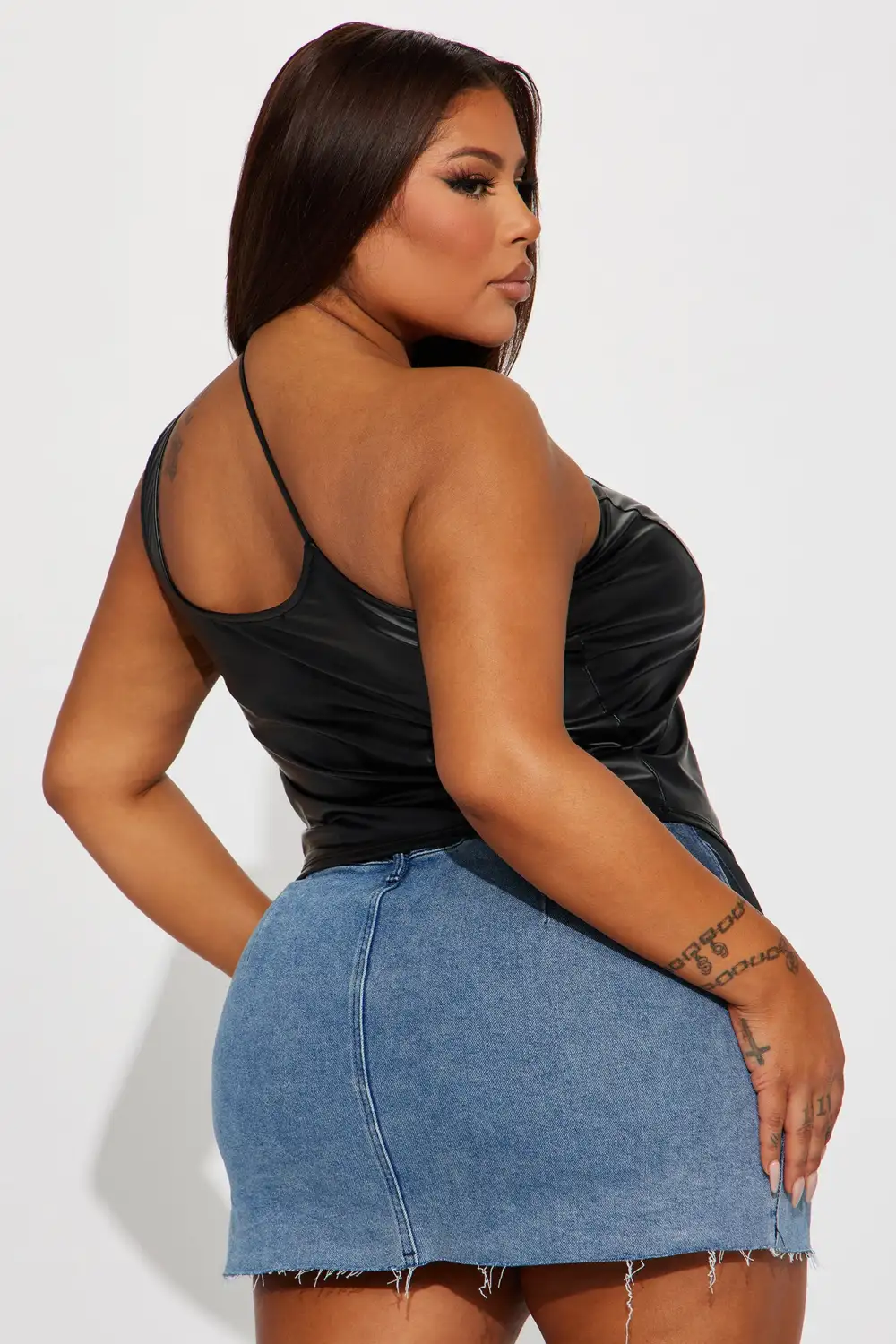 Crazy In Love One Shoulder Top - Black