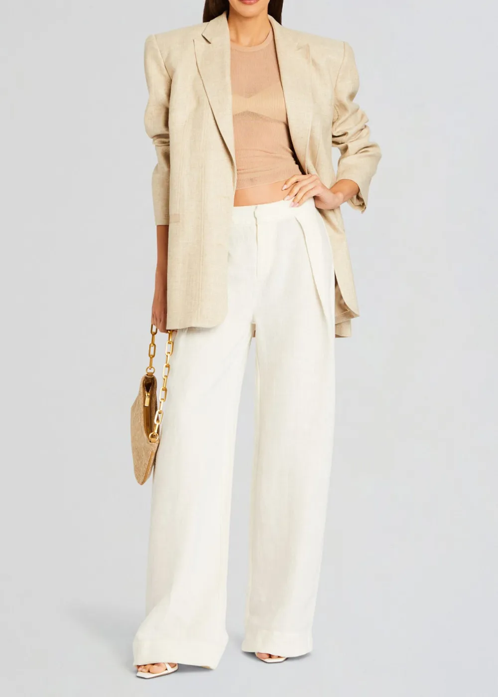 Linen Pleated Pant