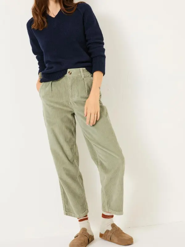 Navy Relaxed V-Neck Sweaters