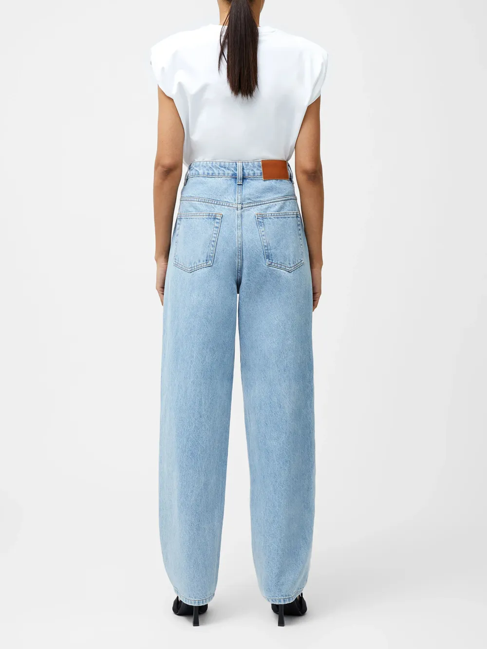 Basic Casual Commuter Denim Trousers