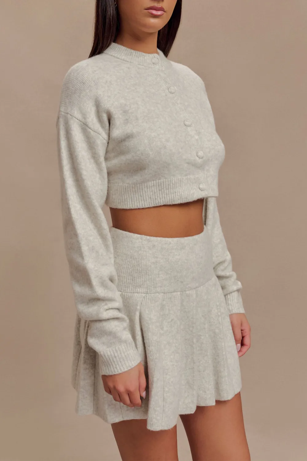 Button Front Knit Cardigan