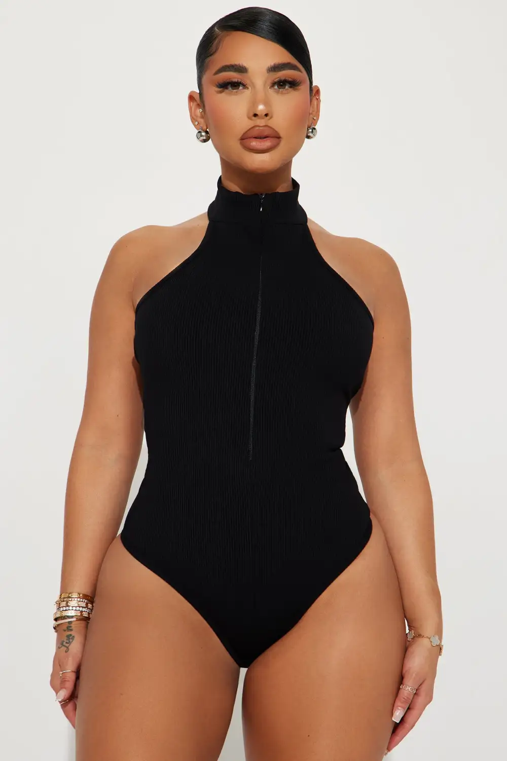 Julie Snatched Bodysuit - Black