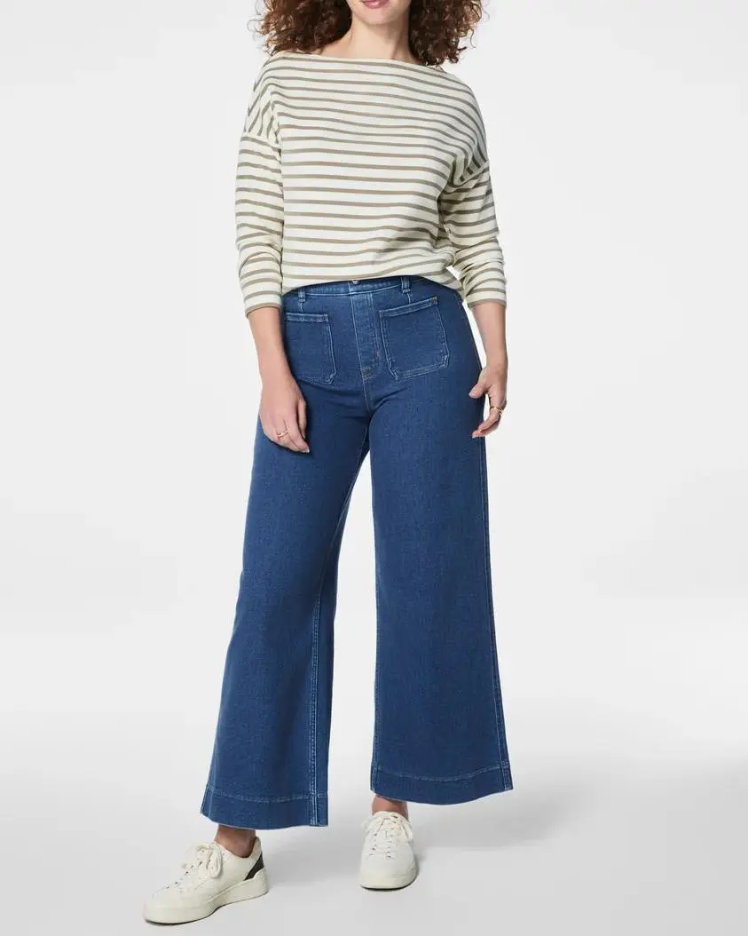 Stripe Boat Neck Top