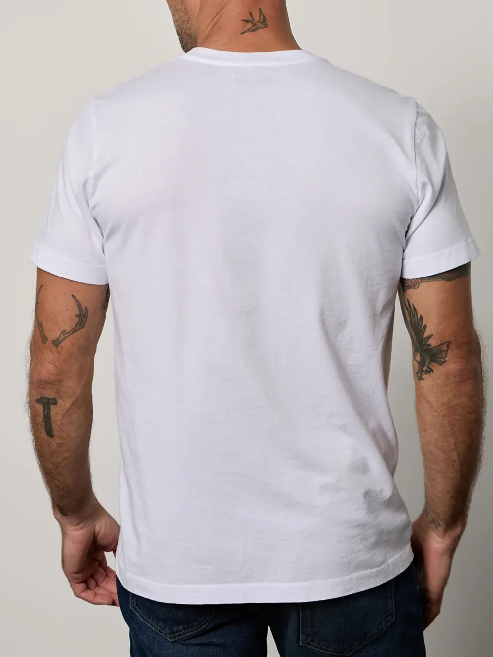 Men's Fashion Cotton V-Neck Solid Short Sleeve T-Shirt