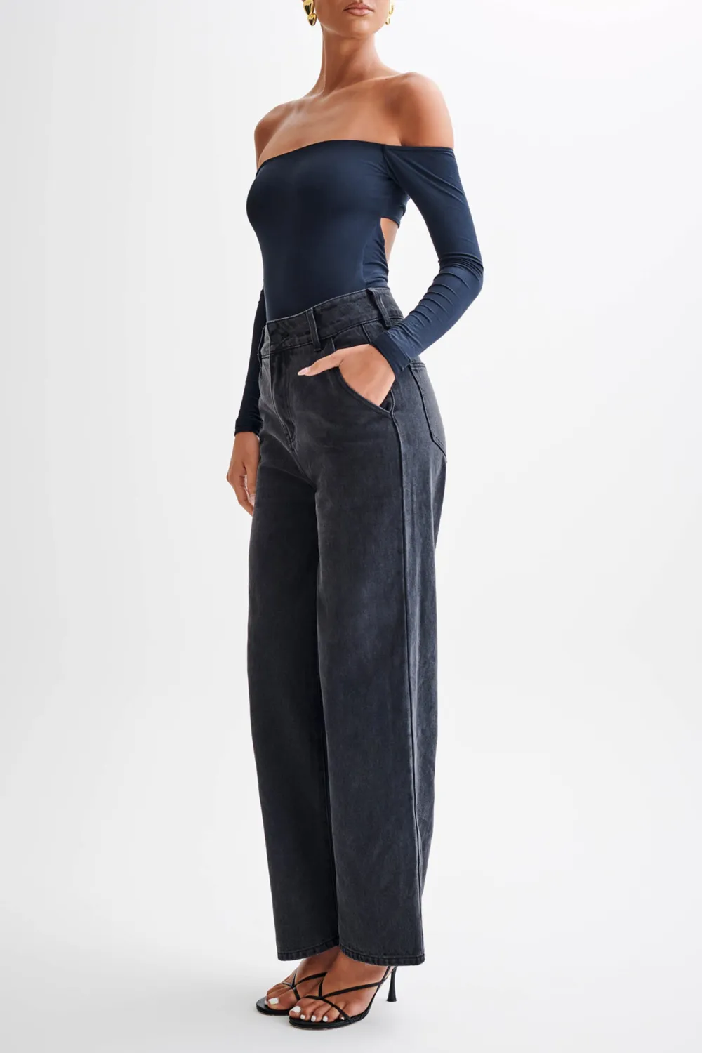 Daily Off Shoulder Long Sleeve Bodysuit