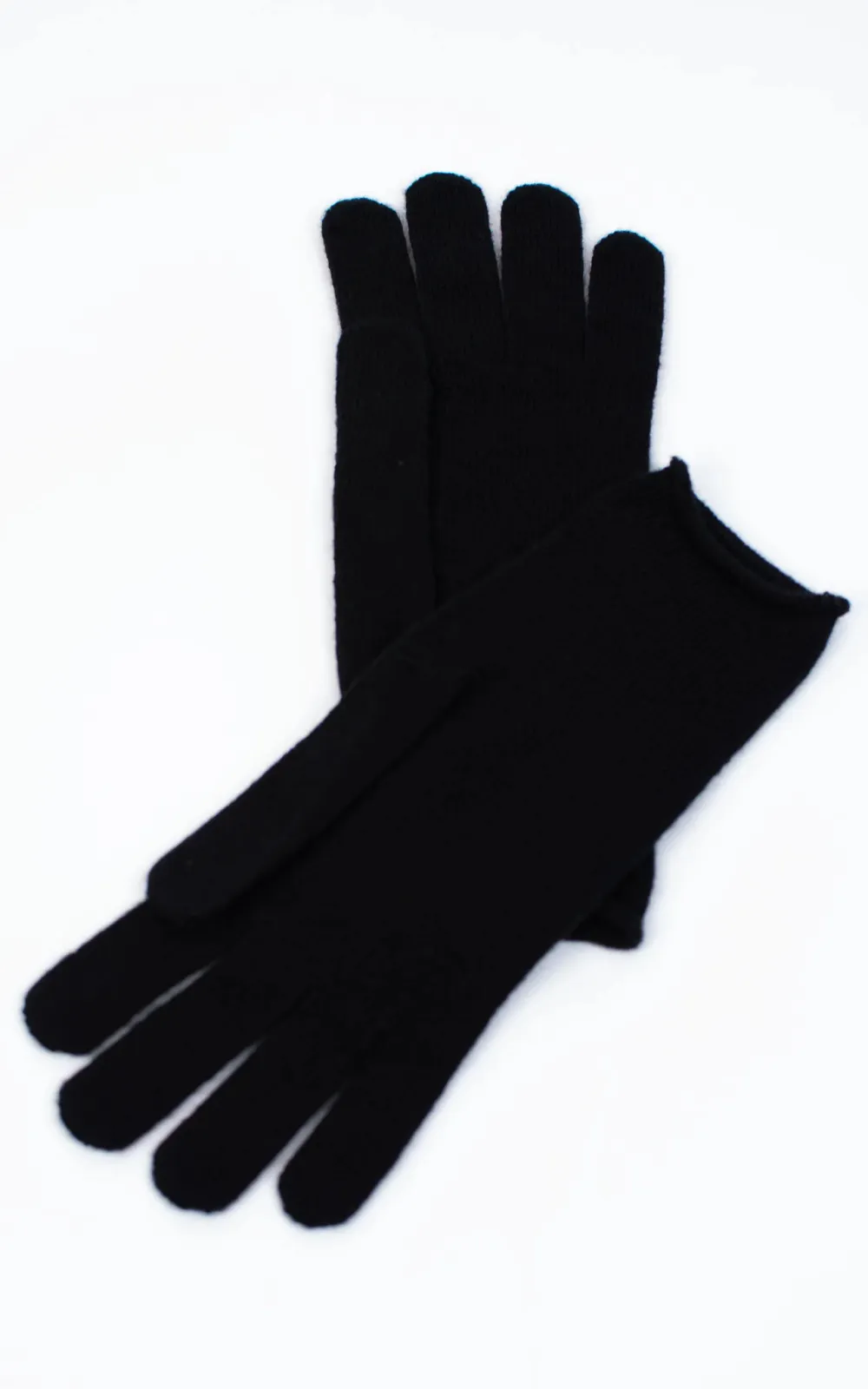 Simple Solid Color Boneless Black Gloves