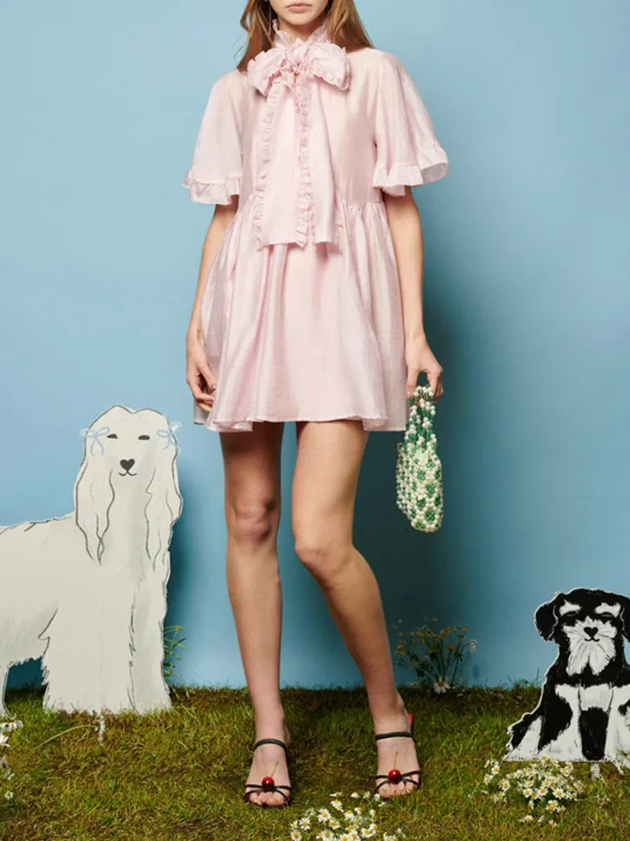 Lively Fashion Styles Bow Mini Dress