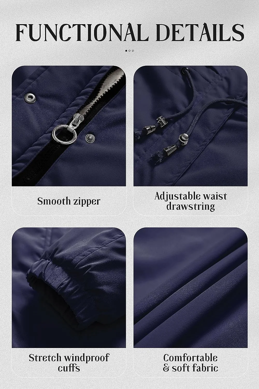 Women's Mid-Length Parka Winter Outerwear Jacket Soft Fleece Warm Snow Coat