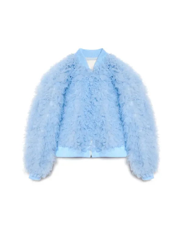 Casual Tulle Bomber Jacket
