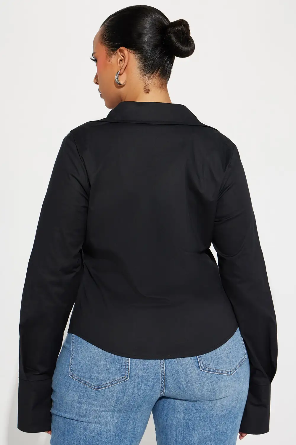 Anya Poplin Shirt - Black