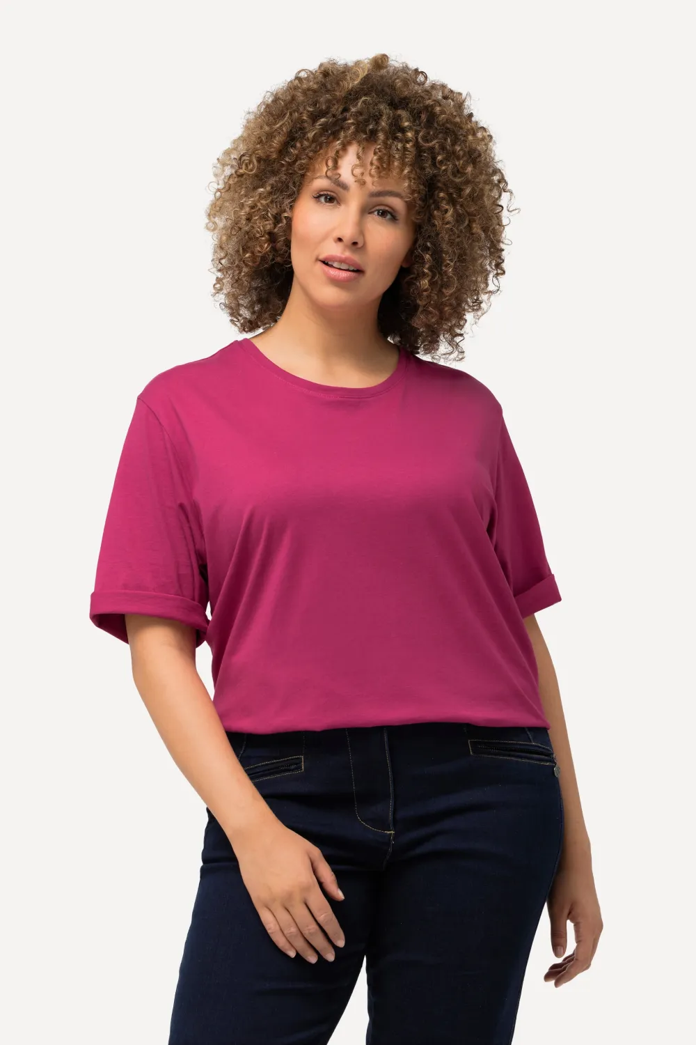 T-Shirt Rundhalsausschnitt Relaxed Halbarm