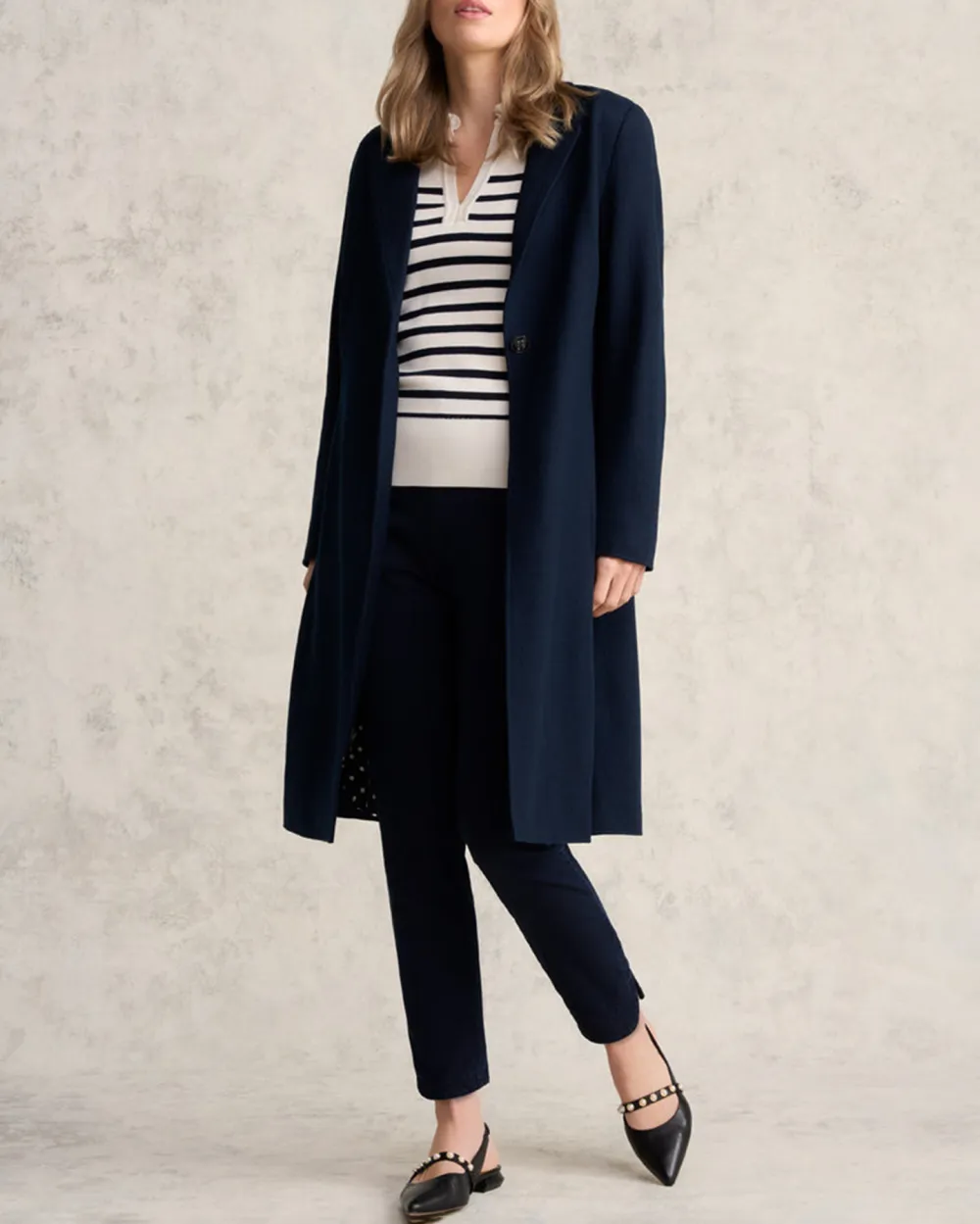 Long Line Single Breasted Coat