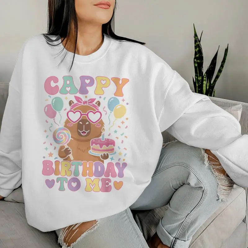 Capybara Birthday To Me Cute Girls Birthday Capybara Women Sweatshirt